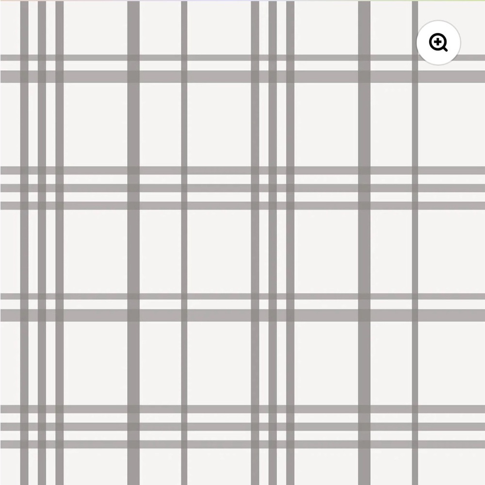 Wall Blush Carolina Peel & Stick Gray Plaid Wallpaper